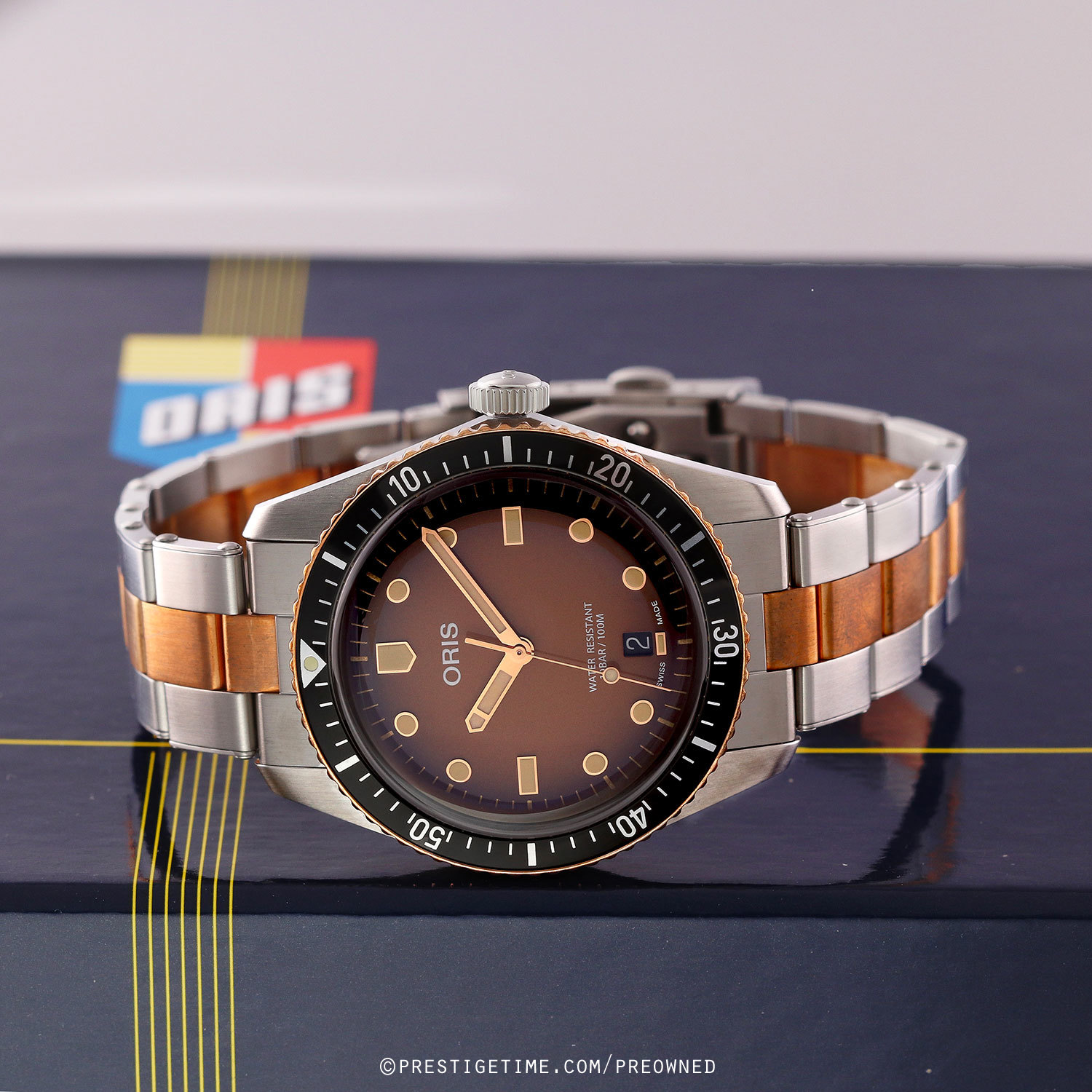 ORIS ダイバーズ65デイト 01 733 7707 4356 40mm Divers Sixty-Five Date - 01 733 7707 4356-07 8 20 17 | Oris